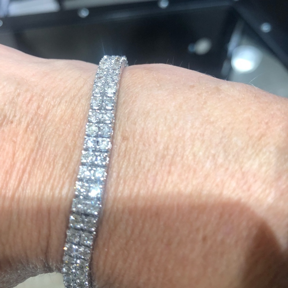 14kt White Gold Diamond Tennis Bracelet